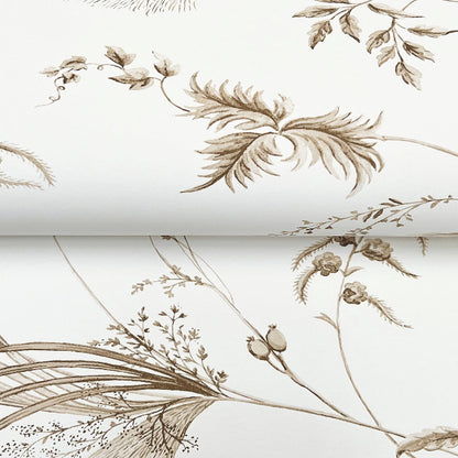 Floral Lace Wallpaper- Taupe