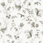 Floral Lace Wallpaper- Black