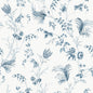 Floral Lace Wallpaper- Navy