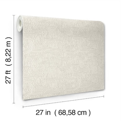 Passages Wallpaper- Taupe
