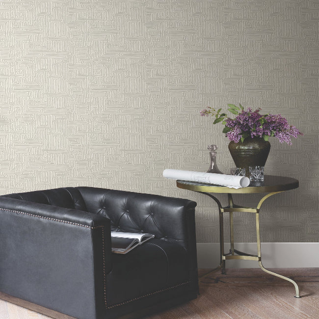 Passages Wallpaper- Taupe