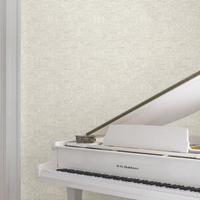 Passages Wallpaper- Taupe