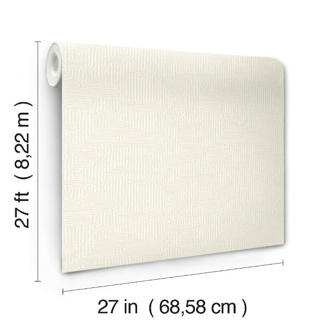 Passages Wallpaper- Cream