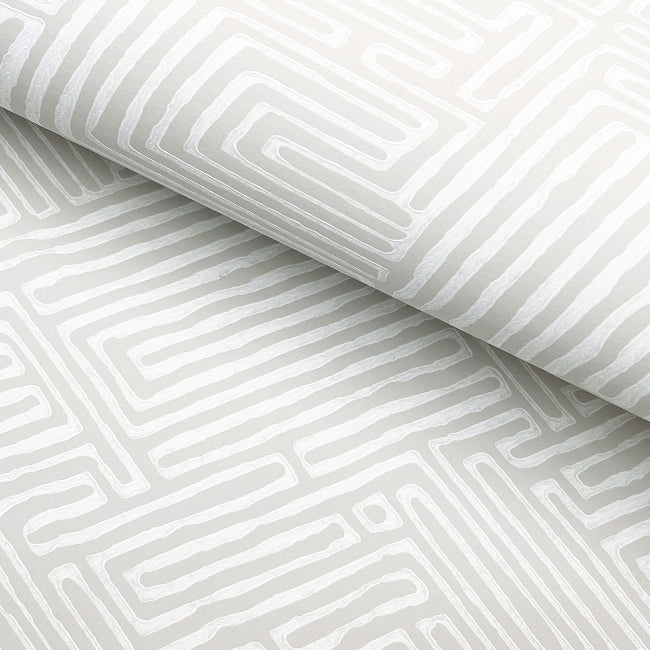 Passages Wallpaper- Grey