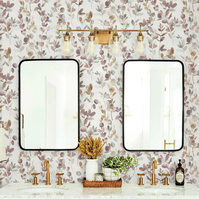 Joyful Eucalyptus Wallpaper (Plum)