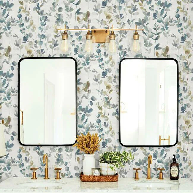 Joyful Eucalyptus Wallpaper (Turquoise)