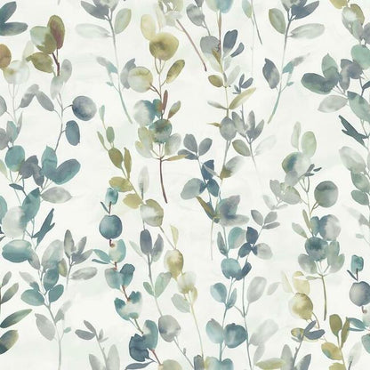 Joyful Eucalyptus Wallpaper (Turquoise)