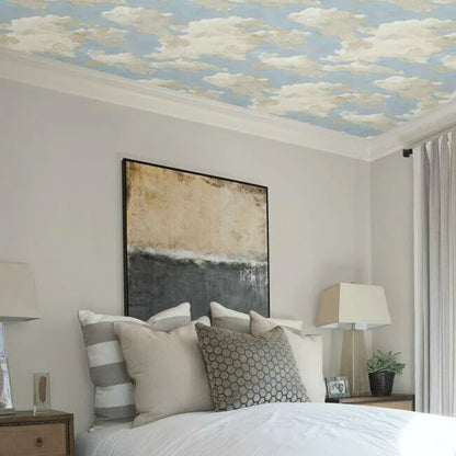 Clouds on Canvas Premium Peel + Stick Wallpaper