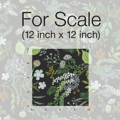 Juniper Forest Premium Peel + Stick Wallpaper (Black)