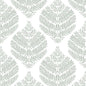 Hygge Fern Damask Peel and Stick Wallpaper (Grey)