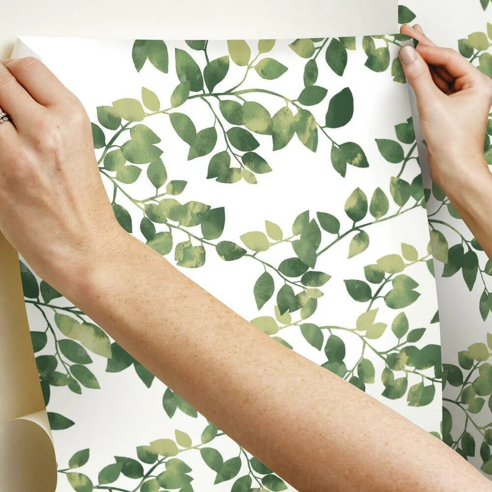 Finlayson Latvus Peel and Stick Wallpaper (Green)