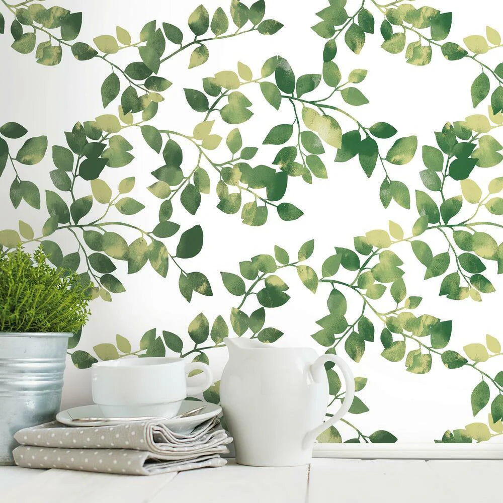 Finlayson Latvus Peel and Stick Wallpaper (Green)