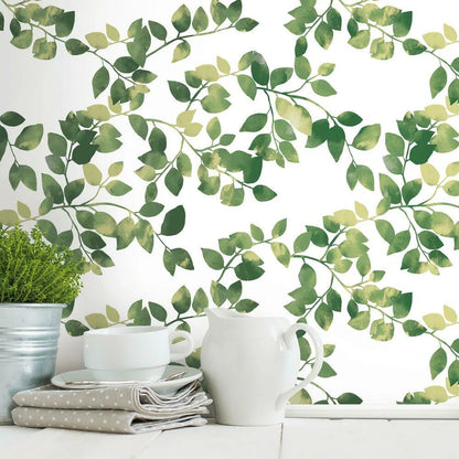 Finlayson Latvus Peel and Stick Wallpaper (Green)