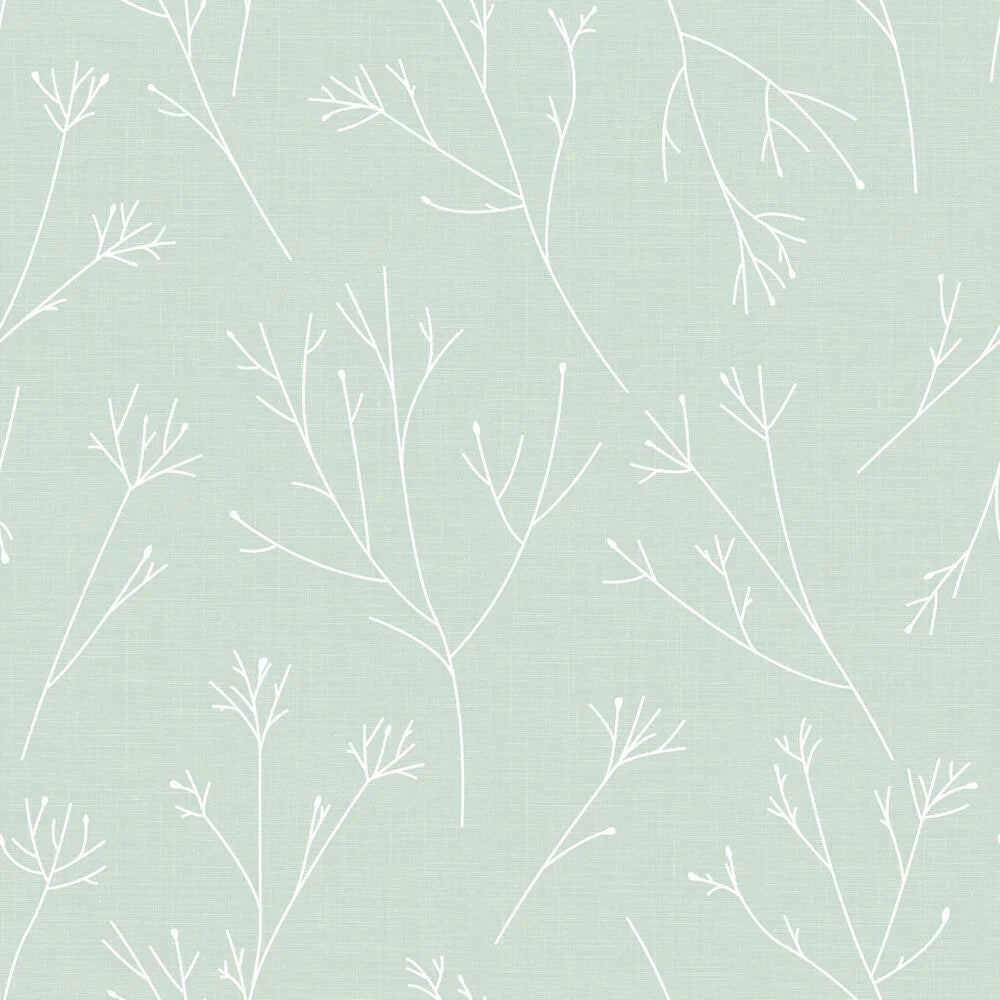 Twigs Peel and Stick Wallpaper (Green)