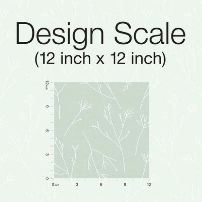 Twigs Peel and Stick Wallpaper (Green)