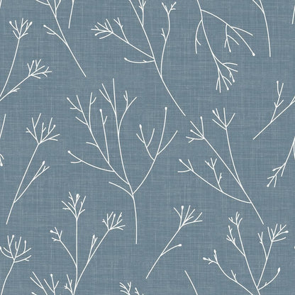 Twigs Peel and Stick Wallpaper (Blue)