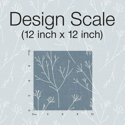 Twigs Peel and Stick Wallpaper (Blue)