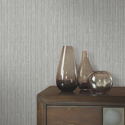 Vintage Tin High Performance Wallpaper (Burnished nickel)