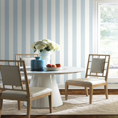 3" Stripe Wallpaper- Blue