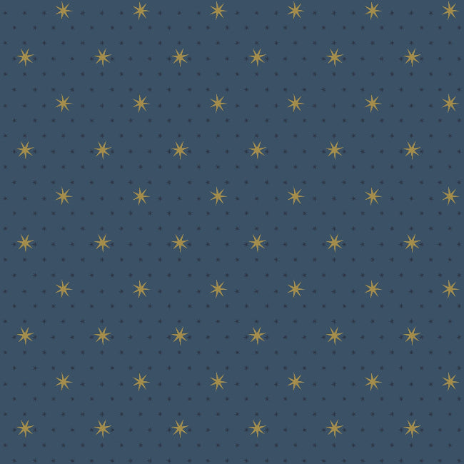 Stella Star Wallpaper- Navy