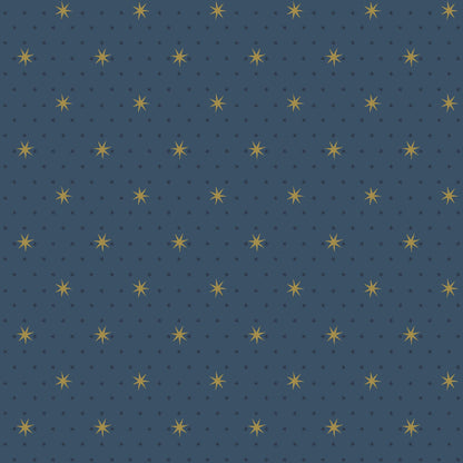 Stella Star Wallpaper- Navy