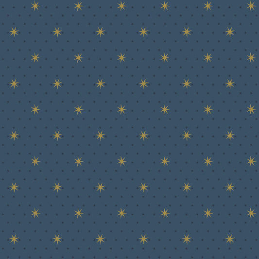Stella Star Wallpaper- Navy