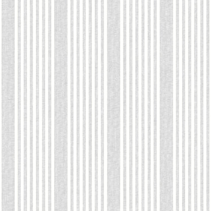 French Linen Stripe Wallpaper- Arctic Gray