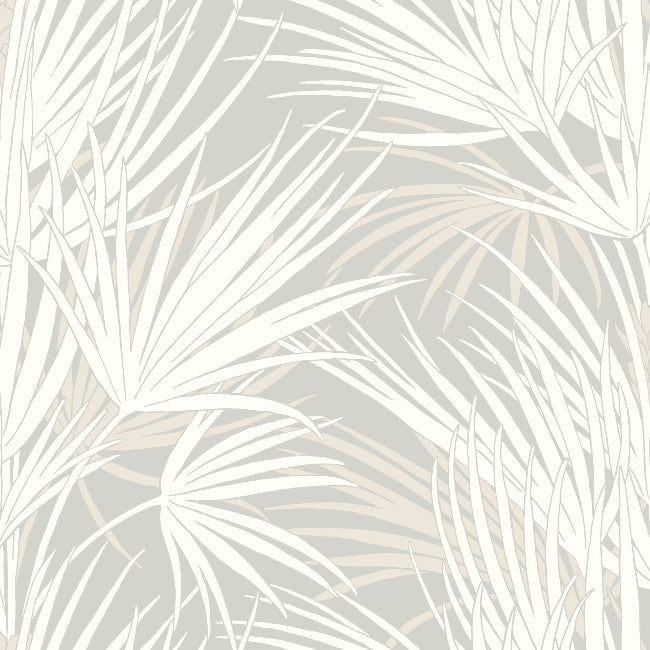 Palmetto Wallpaper- Grey