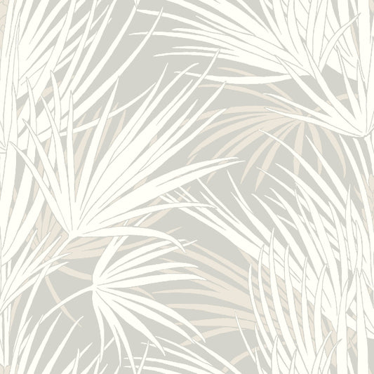 Palmetto Wallpaper- Grey