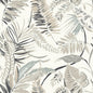 Tropical Toss Wallpaper- White/Neutrals