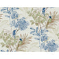Handpainted Songbird Wallpaper- Green/Blue