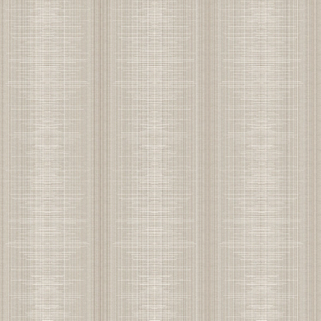 Silk Weave Stripe Wallpaper- Sable