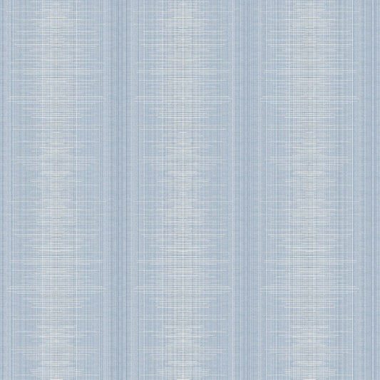 Silk Weave Stripe Wallpaper- Blue