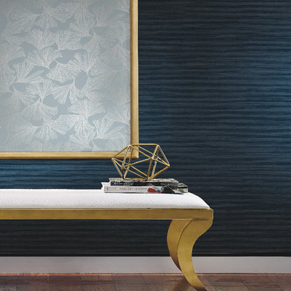 Shining Sisal Wallpaper- Navy