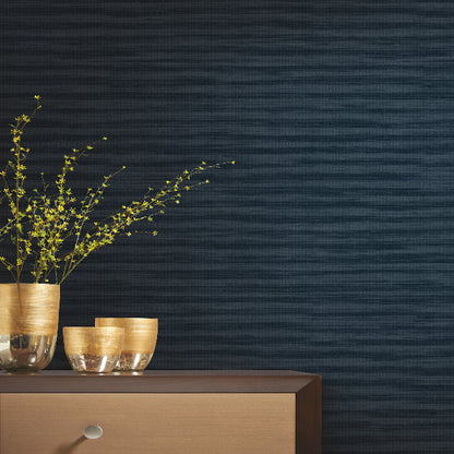 Shining Sisal Wallpaper- Navy