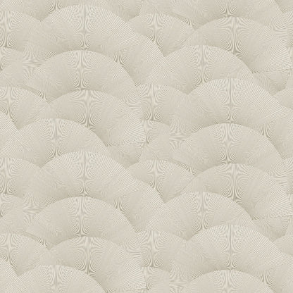 Morning Shell Wallpaper- Taupe & Gold