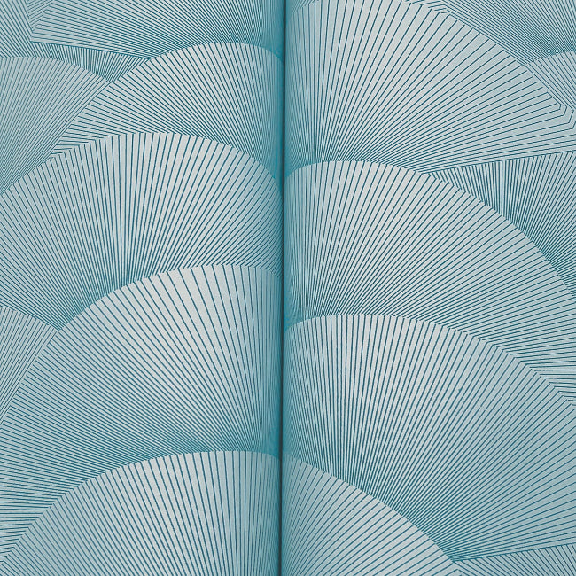 Morning Shell Wallpaper- Blue