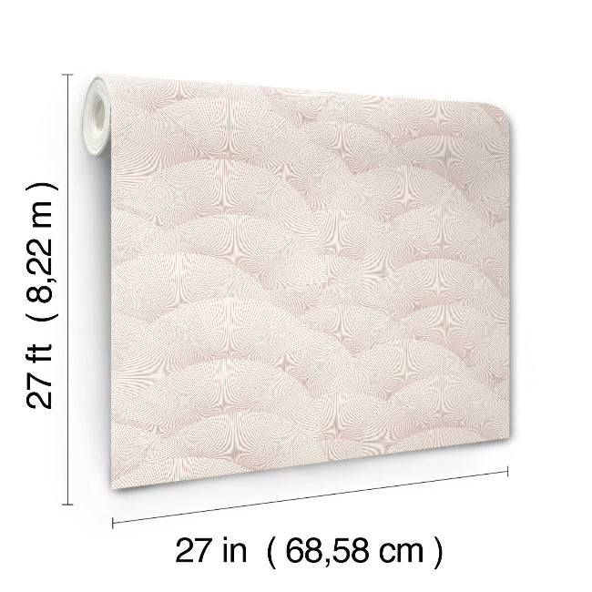 Morning Shell Wallpaper- Blush