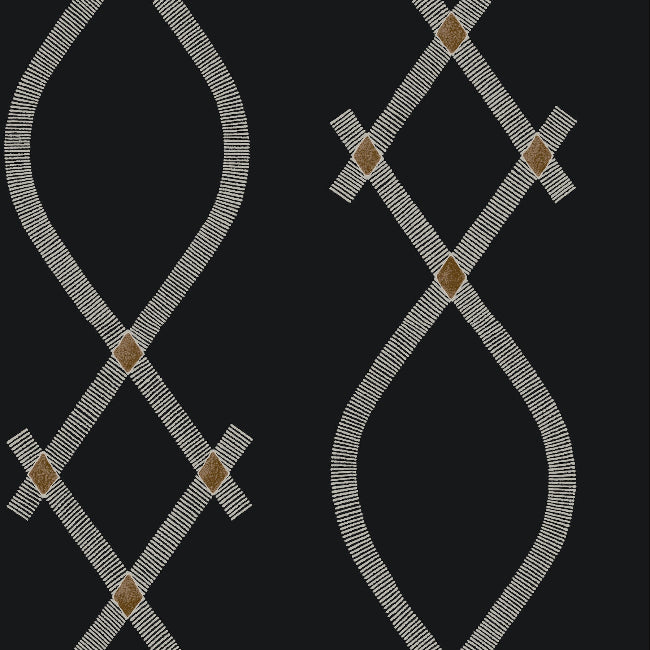 Ellena Wallpaper- Black