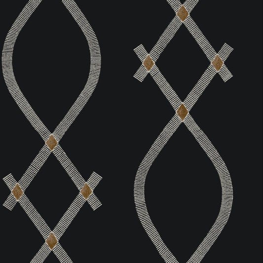 Ellena Wallpaper- Black