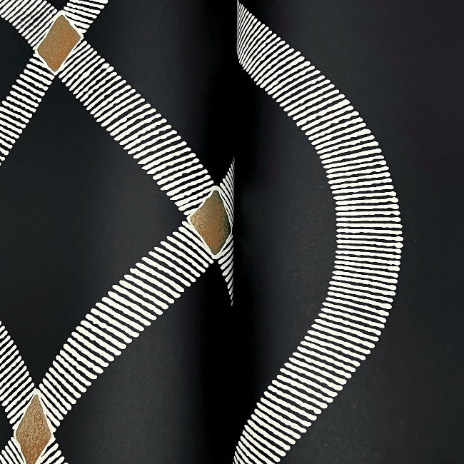 Ellena Wallpaper- Black