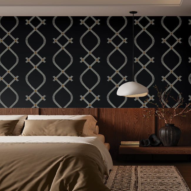 Ellena Wallpaper- Black