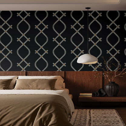 Ellena Wallpaper- Black