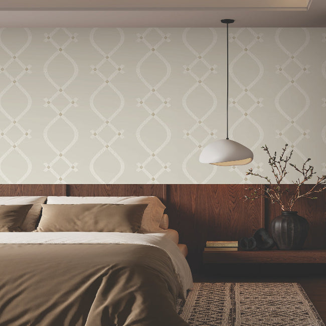 Ellena Wallpaper- Light Grey