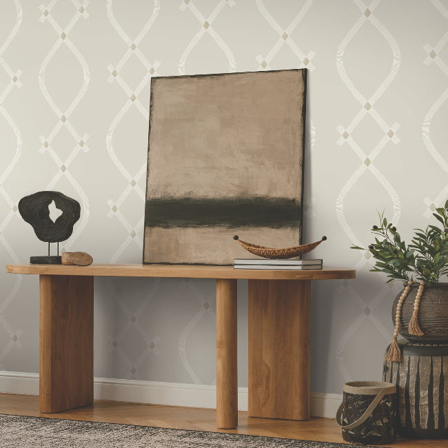 Ellena Wallpaper- Light Grey