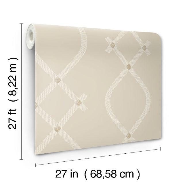 Ellena Wallpaper- Beige
