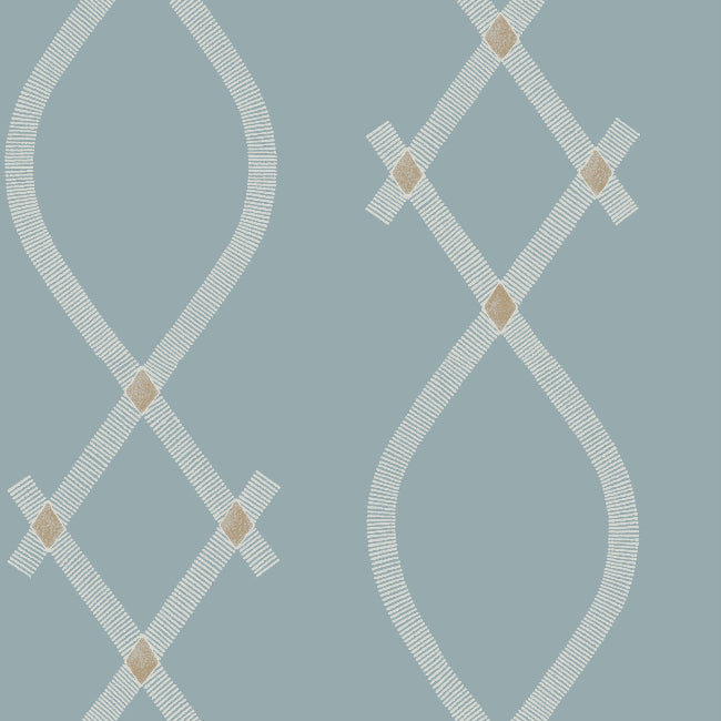 Ellena Wallpaper- Blue