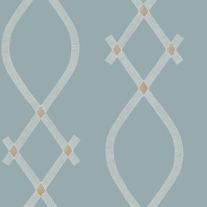 Ellena Wallpaper- Blue