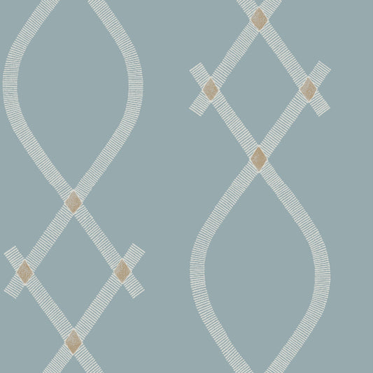 Ellena Wallpaper- Blue