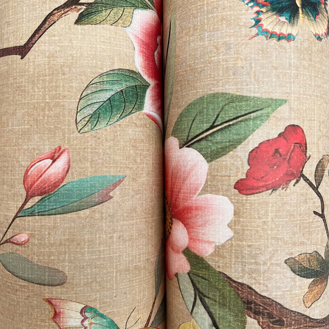 Kimora's Garden Wallpaper- Linen
